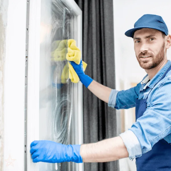 window cleaning happy